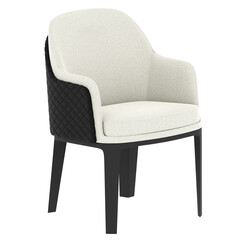 3d render luxury chair with transparent background