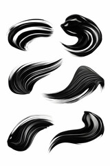 Naklejka premium Abstract Paint Strokes Collection