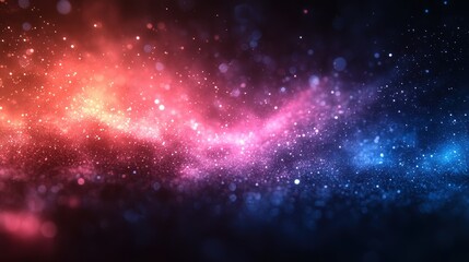 Obraz premium Vibrant cosmic nebula with swirling colors and sparkling stars in deep space
