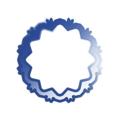 Glossy Blue Glass Morphism Icons Set - Modern UI Elements, Futuristic Transparent Symbols. Gradient clean symbol