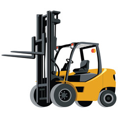 Forklift icon simple vector