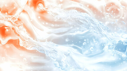 Fototapeta premium Abstract water splash, colorful, liquid flow