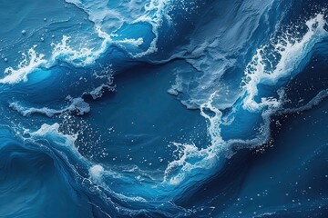 Vibrant Ocean Blue Color with Grainy Texture for Eye-Catching Digital Marketing and Artistic Visuals