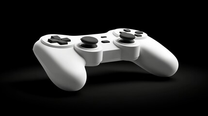 Modern Gaming Controller on Dark Background HighContrast Minimalist Design for Technology an