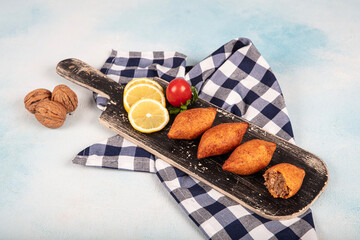 Kibbeh is a popular dish in Middle Eastern cuisine Turkish name; icli kofte. Turkish Ramadan Food icli kofte meatball falafel.
