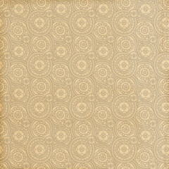 Floral geometric patterns, seamless paper and mosaic fabric