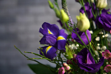 Close-Up of a Vibrant Floral Bouquet