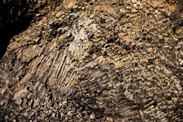 shape of a stone wall in Iceland