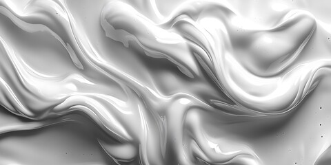 Fototapeta premium Abstract White Fluid Texture.