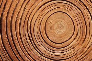 Natural Wood Texture Pattern with Circular Rings