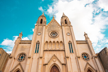 Our Lady of Mount Carmel Parish Church or simply known as the Carmelite Church or Balluta Parish Church is a neo-gothic Roman Catholic church located in Balluta Bay in the town of St Julian's, Malta. 