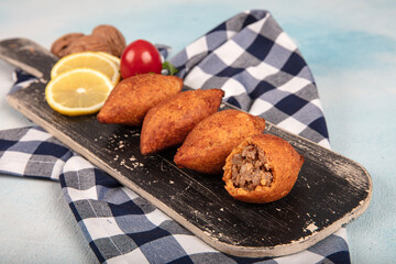 Kibbeh is a popular dish in Middle Eastern cuisine Turkish name; icli kofte. Turkish Ramadan Food icli kofte meatball falafel.
