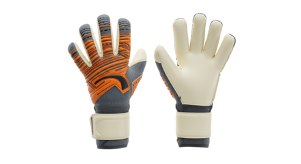 Pair of Goalkeeper Gloves Ready for Game Day in Action Gear