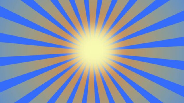 Color Ful Bright Sun Light Rays And Glowing Particles, With Red Color, Rotating Digital Art Background
