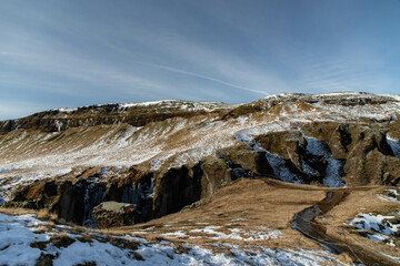 landscape by Fjaðrárgljúfur - Canyon in South Iceland