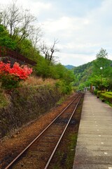 Obraz premium railway in the countryside