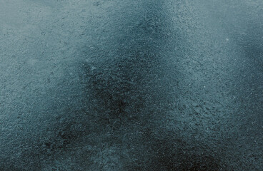 Texture of ice crust on the river