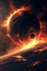 Burning Planet. (1)
