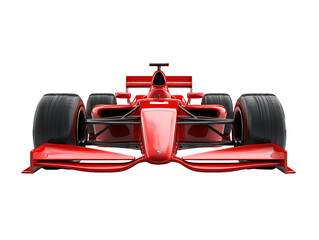 Red Race Car on Transparent Background, PNG