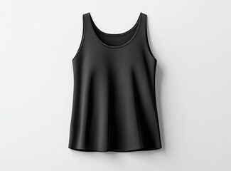 Blank black women's tank top