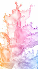 Fototapeta premium Colorful Liquid Splash Isolated