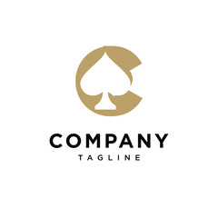 Letter C Ace Logo Icon Vector