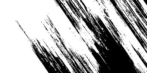 Vector grunge brush strokes texture rough black scratches for wallpaper, paint splatter template, dirt banner, watercolor design.