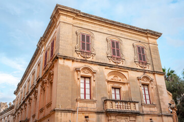 The beautiful scenery of Malta, an island nation in the Mediterranean. Mdina, an ancient city in Malta.