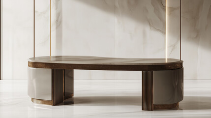 Luxury executive desk with a minimalist design