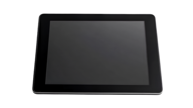 Sleek Black Tablet Ready for Use Modern Technology Display