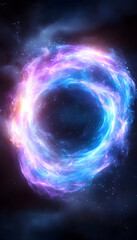 Obraz premium Cosmic Ring of Energy in Space
