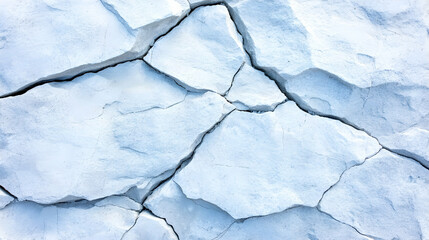 Obraz premium Cracked pale blue ice surface