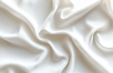 Obraz premium Luxurious white silk fabric texture background for elegant designs and fashion projects