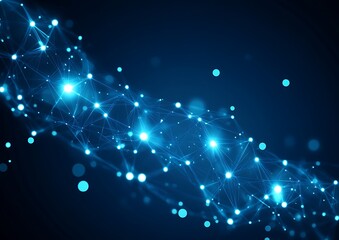 Obraz premium Abstract Network Flow. (1)