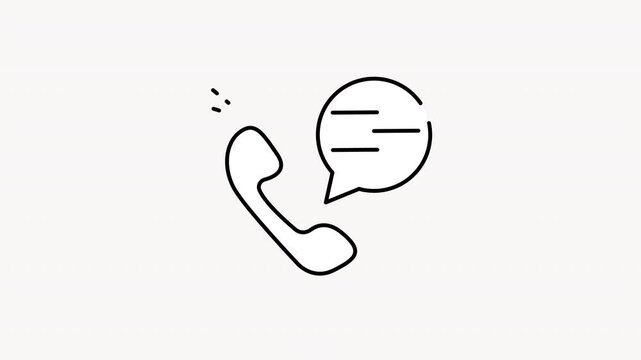 Minimalist Phone Call Icon Animation