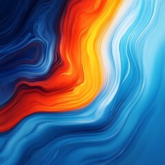 Abstract digital art piece features flowing colors and smooth curves