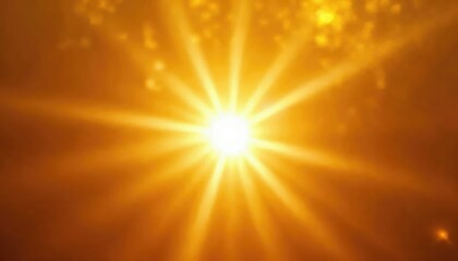 Obraz premium Golden Hour Sunburst: A Radiant Celestial Display