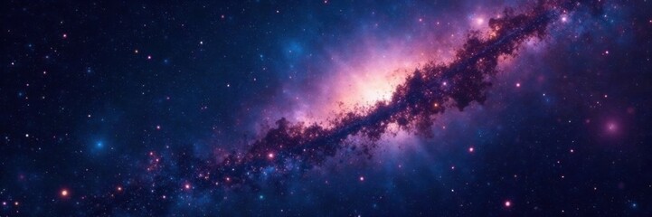 Deep space with glittering stars on a dark canvas, twinkling stars, celestial, shimmering lights