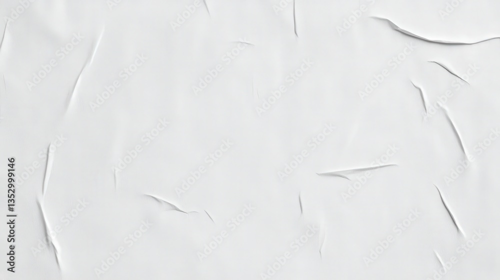 Poster textured white surface with subtle cracks and lines creating an abstract pattern.