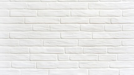 Fototapeta premium White textured brick wall ideal for backgrounds and interior design.
