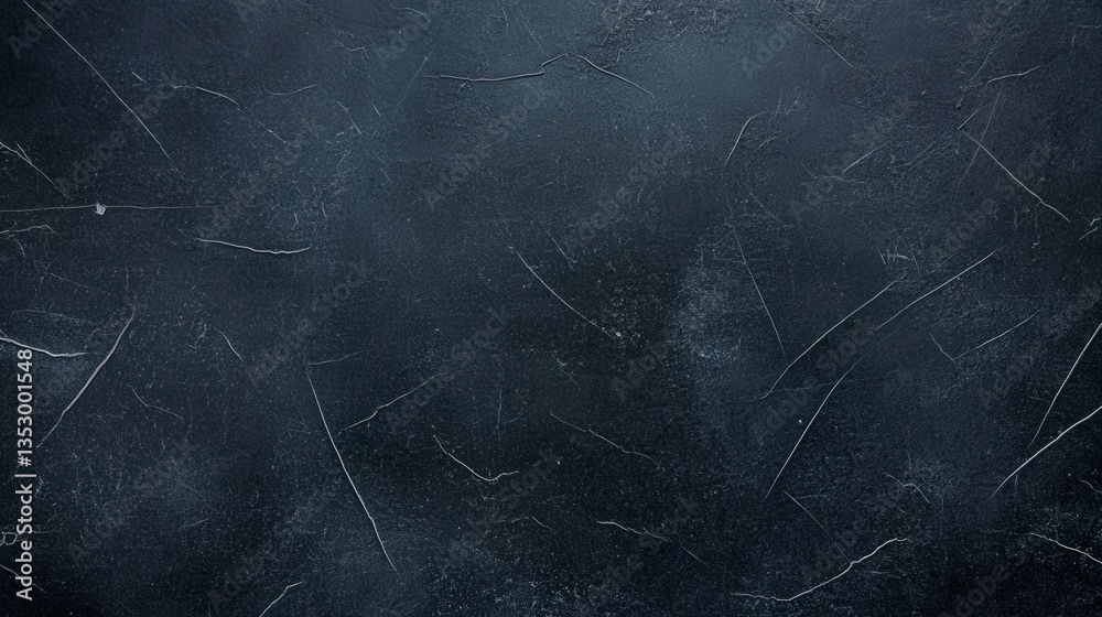 Poster textured dark background with subtle scratches and patterns, creating an abstract look.