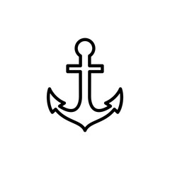 Anchor icon logo design. Anchor sign and symbol. Anchor marine icon.