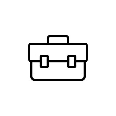Briefcase icon logo design. suitcase sign and symbol. luggage symbol.