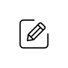 Edit icon logo design. edit document sign and symbol. edit text icon. pencil. sign up