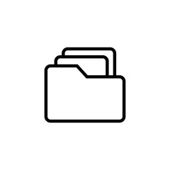 Folder icon logo design. folder sign and symbol