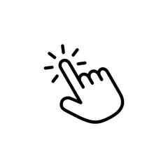 Obraz premium Hand icon logo design. hand sign and symbol. palm