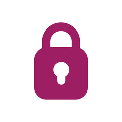 padlock logo icon illustration flat