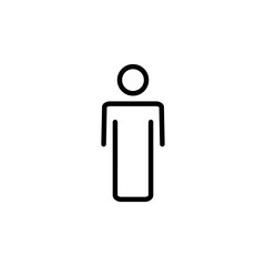 Man icon logo design. male sign and symbol. human symbol