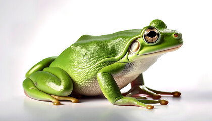 Obraz premium rana, verde, anfíbio, animal, naturaleza, árbol, hyla, fauna, aislada, macro