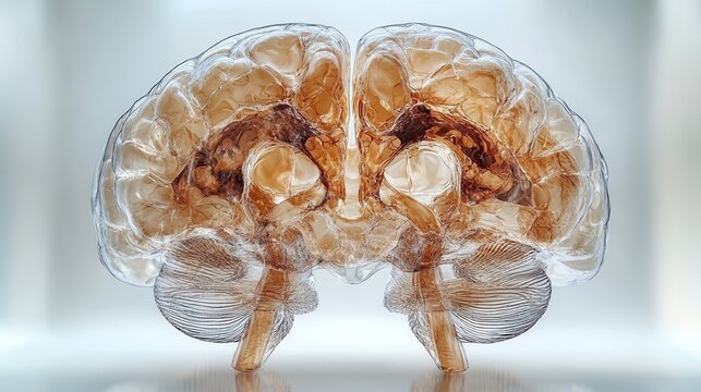 Transparent Brain Anatomy Study